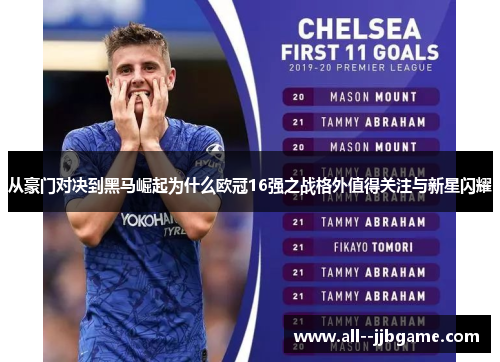 从豪门对决到黑马崛起为什么欧冠16强之战格外值得关注与新星闪耀 从豪门对决到黑马崛起为什么欧冠16强之战格外值得关注与新星闪耀